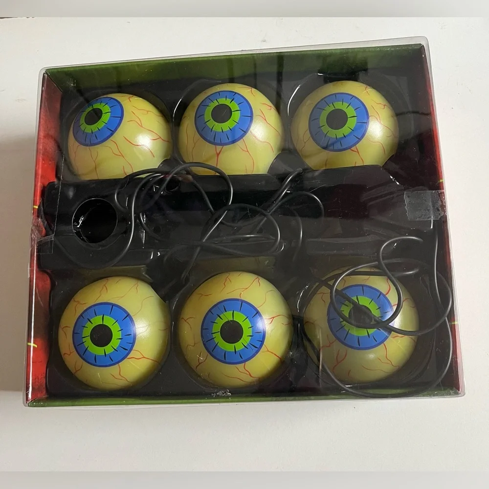 Vintage Color Changing Spooky Eyes Halloween Decoration String Decor Holiday
